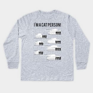 Im a cat person (7 German steel cats) Kids Long Sleeve T-Shirt